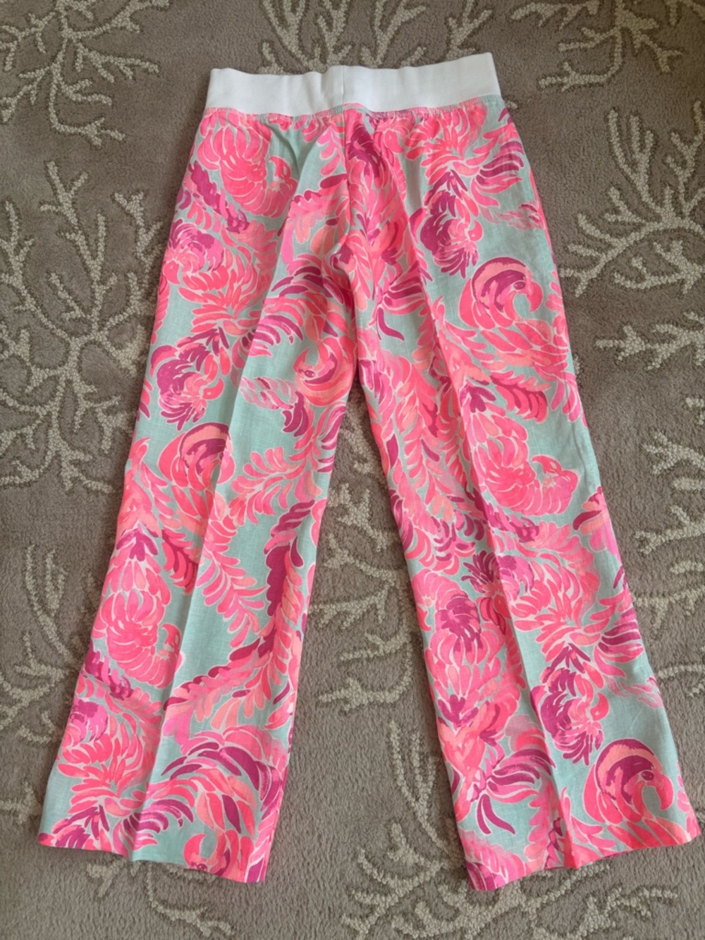 Lilly Pulitzer Floral Pink Beach Pants